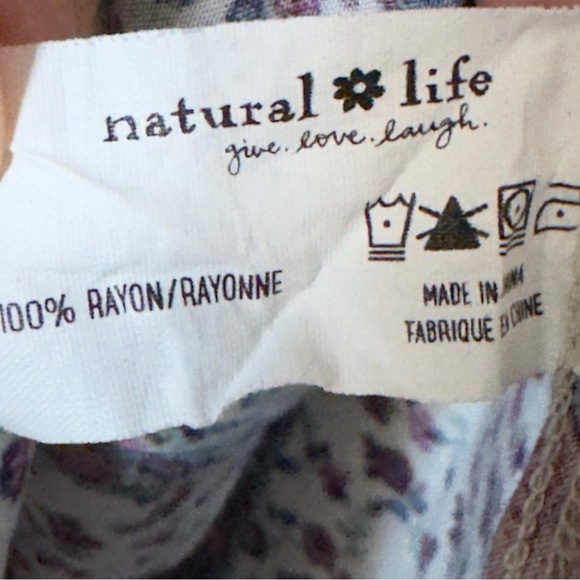 Natural Life Gracie Floral Maxi Slip Dress XL Boho Hippie Fairy Relaxed Cottage - Picture 11 of 11